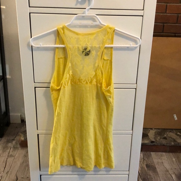 Yellow Cotton Racerback - Picture 2 of 2